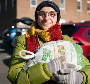 Man at Food Bank